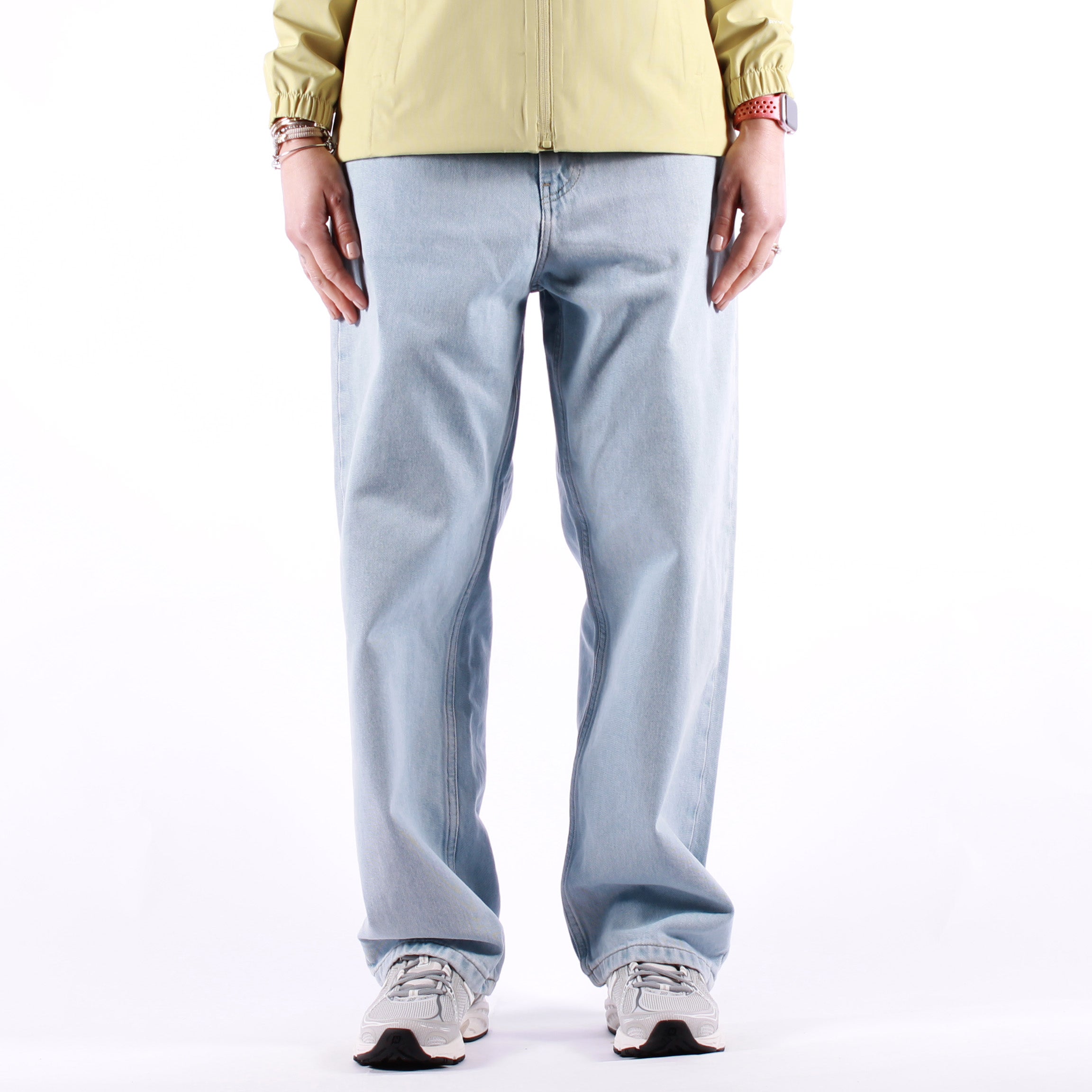 Carhartt WIP - W Brandon Pant - Blue Heavy Stone Bleached – Beach 