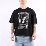 Amish - T-Shirt Crop You Surrender - Washed Black
