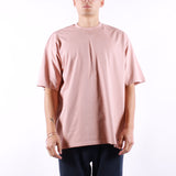 Amish - T-Shirt Unisex Micro Logo - Grey Pink
