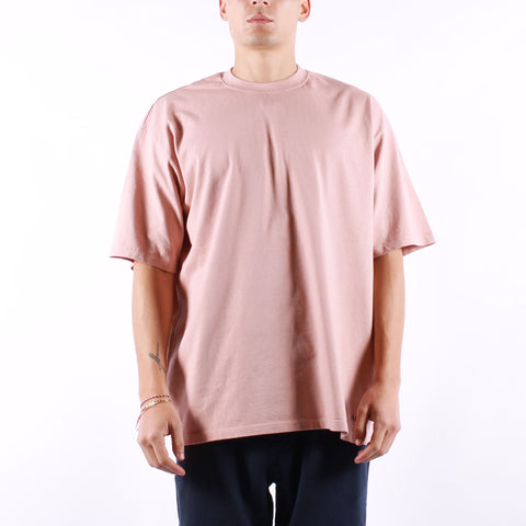 Amish - T-Shirt Unisex Micro Logo - Grey Pink