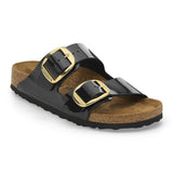 Birkenstock - Arizona Big Buckle Birko Flor Patent - Black Gold