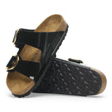 Birkenstock - Arizona Big Buckle Birko Flor Patent - Black Gold