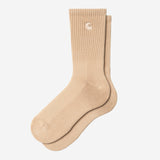 Carhartt WIP - Hudson Socks - Dusty H Brown Chalk Wash