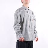 Carhartt WIP - LS Daldry Shirt - Daldry Stripe Office Blue Wax