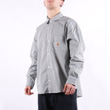 Carhartt WIP - LS Daldry Shirt - Daldry Stripe Office Blue Wax
