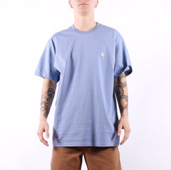 Carhartt WIP - SS Chase T-Shirt - Charm Blue Gold | Carhartt WIP | T-Shirt | 39.00 | Beach Break Shop
