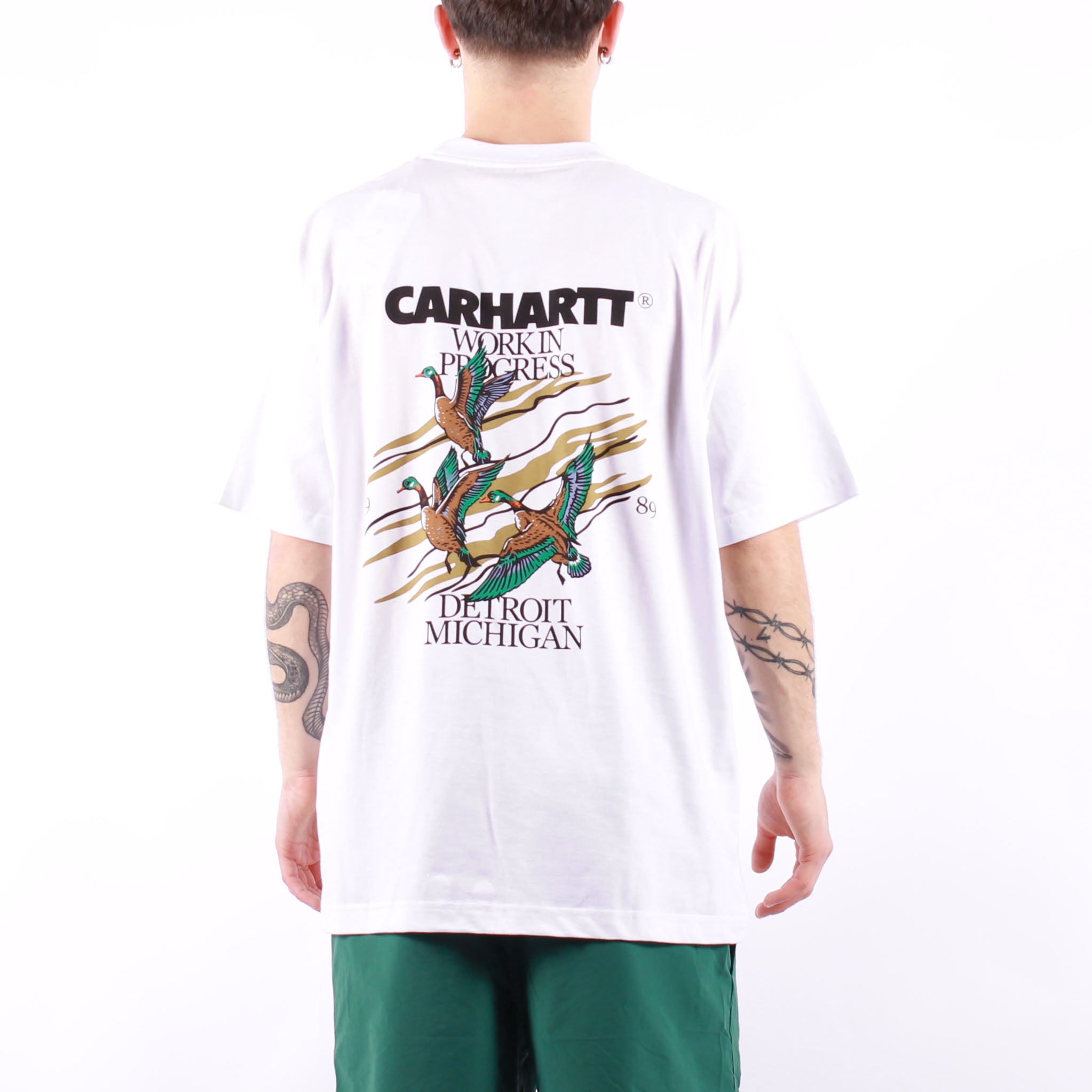 Carhartt WIP - SS Duck T-Shirt - White | Carhartt WIP | T-Shirt | 49.00 | Beach Break Shop