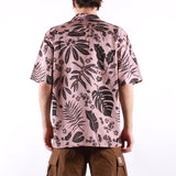 Carhartt WIP - SS Woodblock Shirt - Woodblock Print Glassy Pink