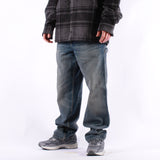 Carhartt WIP - Single Knee Pant - Blue Worn Used Wash