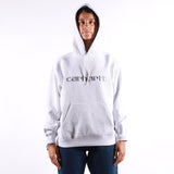Carhartt WIP - W Hooded Carhartt Sweatshirt - Ash Heather Citadel