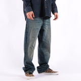 Carhartt WIP - Aaron Pant - Blue Mid Worn Bleached
