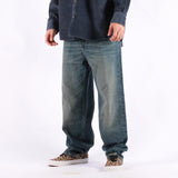 Carhartt WIP - Aaron Pant - Blue Mid Worn Bleached