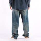 Carhartt WIP - Aaron Pant - Blue Mid Worn Bleached