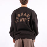 Carhartt WIP - Arch Script Sweat - Black Hamilton Brown