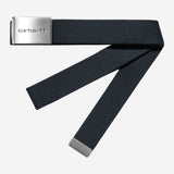 Carhartt WIP - Clip Belt Chrome - Deep Night