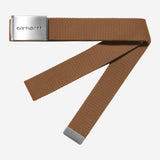 Carhartt WIP - Clip Belt Chrome - WIP H Brown