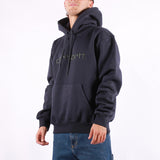 Carhartt WIP - Hooded Carhartt Sweat - Dark Navy Dark Scarab