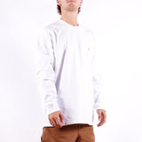 Carhartt WIP - LS Chase T-Shirt - White Gold