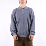 Carhartt WIP - LS Miles Polo - Shady Blue