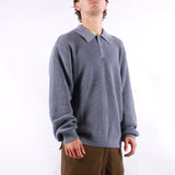 Carhartt WIP - LS Miles Polo - Shady Blue