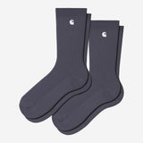 Carhartt WIP - Madison Pack Socks - Shady Purple White