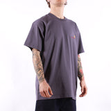 Carhartt WIP - SS American Script T-Shirt - Shady Purple