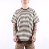 Carhartt WIP - SS Ezra Pocket T-Shirt - Ezra Stripe Leaf Wax