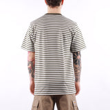 Carhartt WIP - SS Ezra Pocket T-Shirt - Ezra Stripe Leaf Wax
