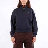 Carhartt WIP - W Casey High Neck Sweat - Dark Navy Silver