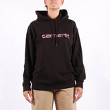 Carhartt WIP - W Hooded Carhartt Sweatshirt - Black Hortensia