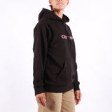 Carhartt WIP - W Hooded Carhartt Sweatshirt - Black Hortensia