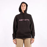 Carhartt WIP - W Hooded Carhartt Sweatshirt - Black Hortensia