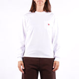Carhartt WIP - W Ls Pocket Small Heart T-Shirt - White Red