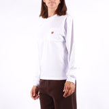 Carhartt WIP - W Ls Pocket Small Heart T-Shirt - White Red