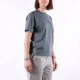 Carhartt WIP - W SS Pocket Hearth T-Shirt - Cozy Blue Red