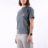 Carhartt WIP - W SS Pocket Hearth T-Shirt - Cozy Blue Red