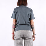 Carhartt WIP - W SS Pocket Hearth T-Shirt - Cozy Blue Red