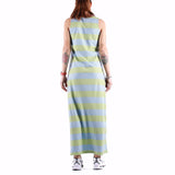 Compania Fantastica - Dress - Green Blue Stripes