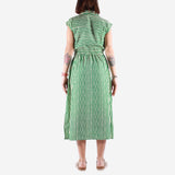 Compania Fantastica - Long Dress - Green Stripes