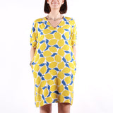 Compania Fantastica - Short Dress - Lemon Print