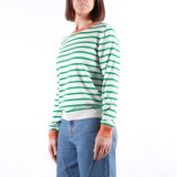 Compania Fantastica - Pullover - White Green Stripes