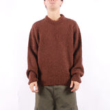 Edwin - Dun Texture Sweater - Rum Raisin