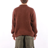 Edwin - Dun Texture Sweater - Rum Raisin