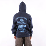 Edwin - Ekoda Bath House Hoodie - Maritime Blue