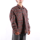 Edwin - Julius Shirt LS - Burgundy Blue