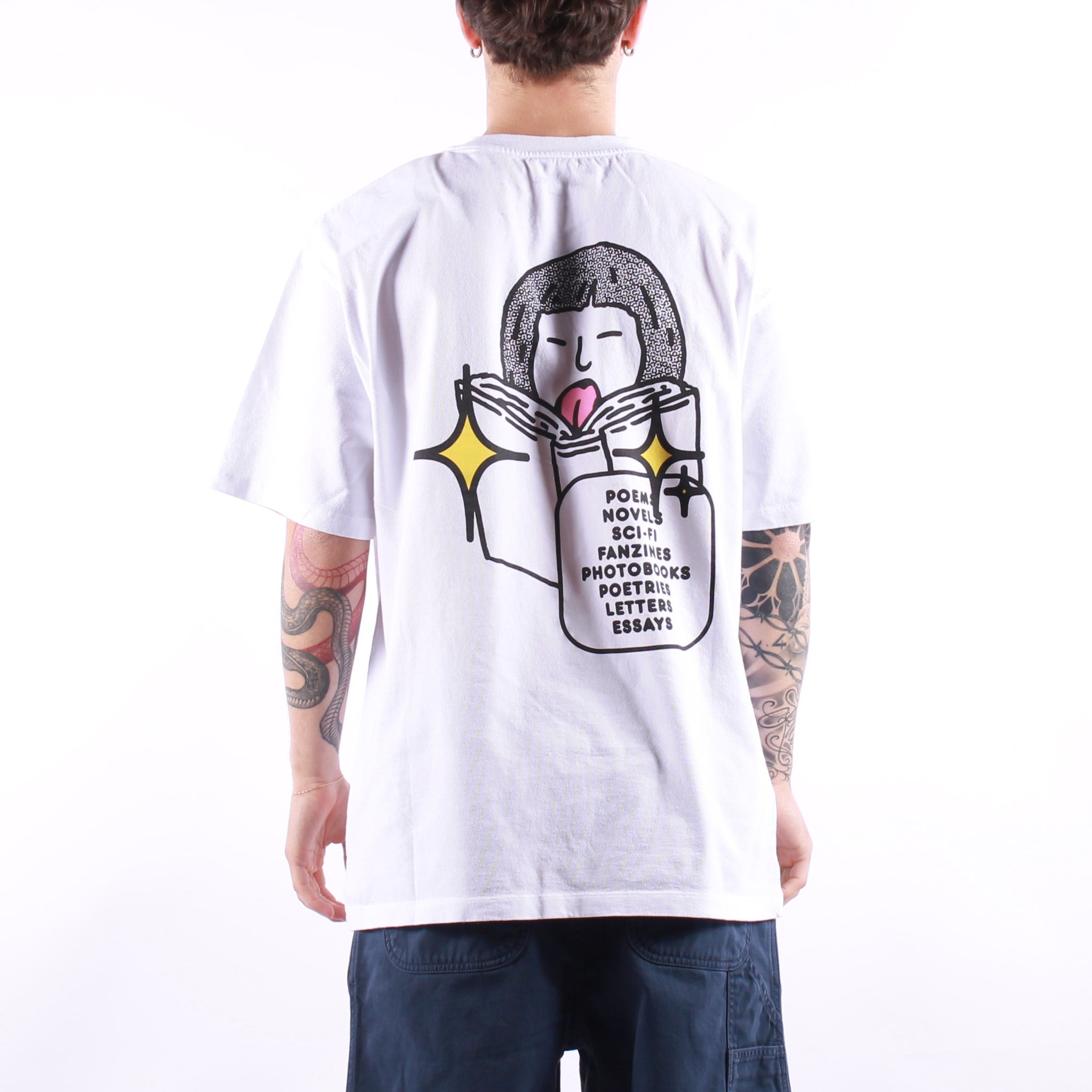 Edwin Love Edwin - Love In The Books T-Shirt - White – Beach Break Shop