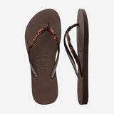 Havaianas - Slim Glitter II - Dark Brown