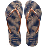 Havaianas - Slim Nautical - Navy Blue Rose