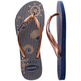 Havaianas - Slim Nautical - Navy Blue Rose