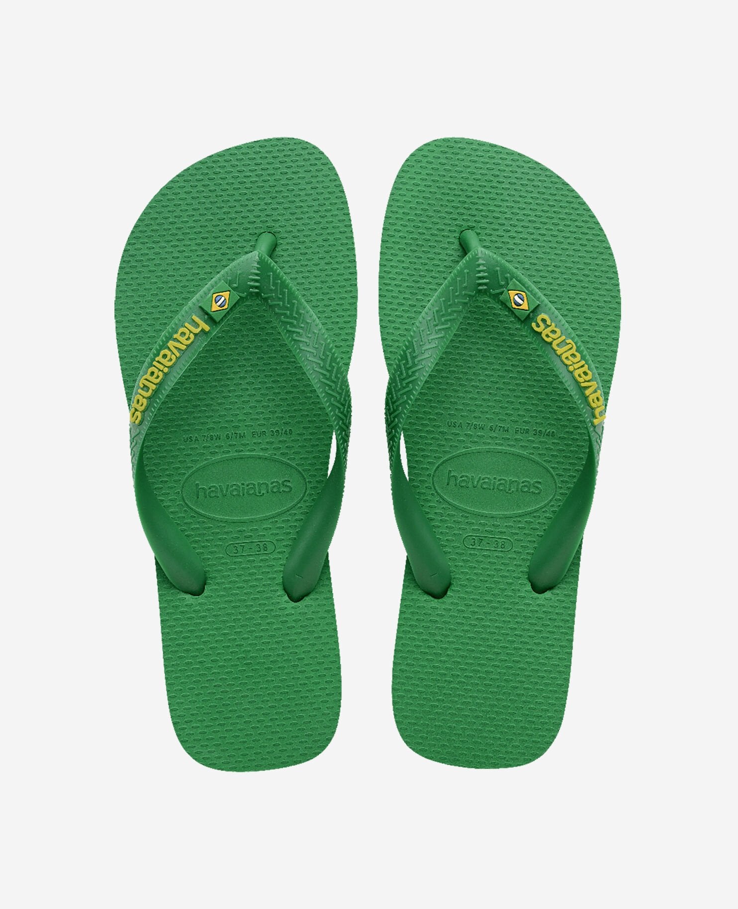 Havaianas - Brasil Logo Neon - Patria Green | Havaianas | Ciabatte e Sandali | 29.00 | Beach Break Shop